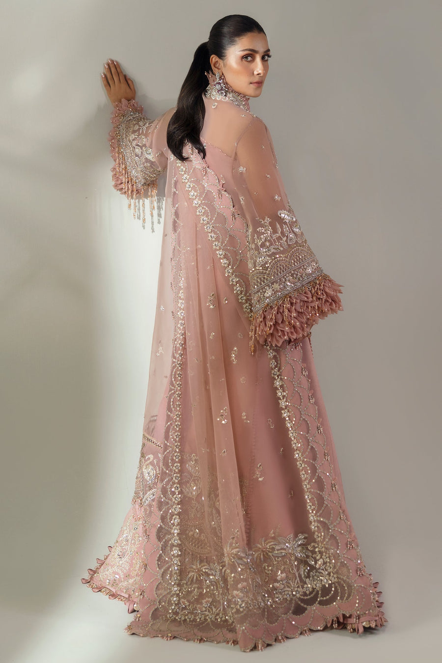 ELAN Unstitched Embroidered Wedding Festive 3Pc Suit EC24-07