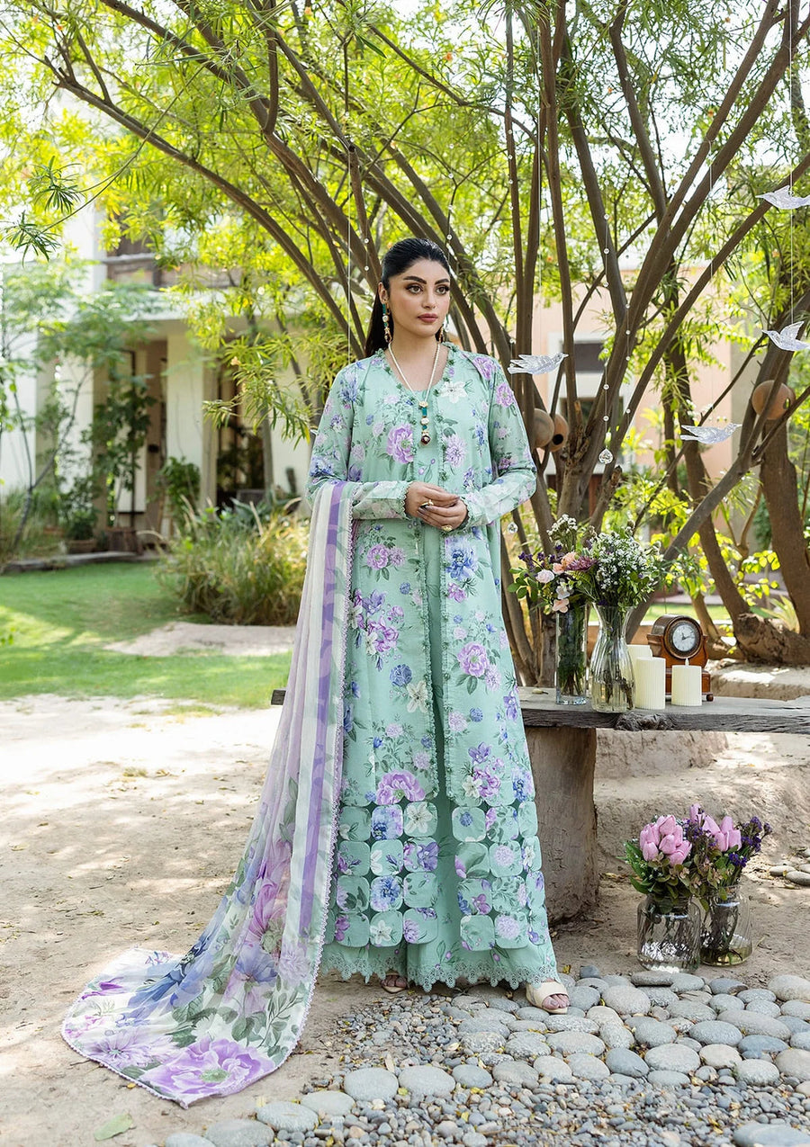 Elaf Prints Vol-03 Unstitched Printed Lawn 3Pc Suit ECD-1A GARDENELLE