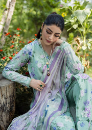 Elaf Prints Vol-03 Unstitched Printed Lawn 3Pc Suit ECD-1A GARDENELLE