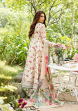 Elaf Prints Vol-03 Unstitched Printed Lawn 3Pc Suit ECD-2A IVORY PEONY