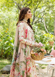 Elaf Prints Vol-03 Unstitched Printed Lawn 3Pc Suit ECD-2A IVORY PEONY
