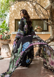 Elaf Prints Vol-03 Unstitched Printed Lawn 3Pc Suit ECD-4A MIDNIGHT BLOOM