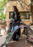 Elaf Prints Vol-03 Unstitched Printed Lawn 3Pc Suit ECD-4A MIDNIGHT BLOOM