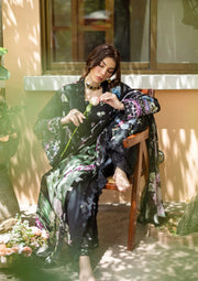 Elaf Prints Vol-03 Unstitched Printed Lawn 3Pc Suit ECD-4A MIDNIGHT BLOOM