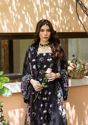 Elaf Prints Vol-03 Unstitched Printed Lawn 3Pc Suit ECD-4A MIDNIGHT BLOOM