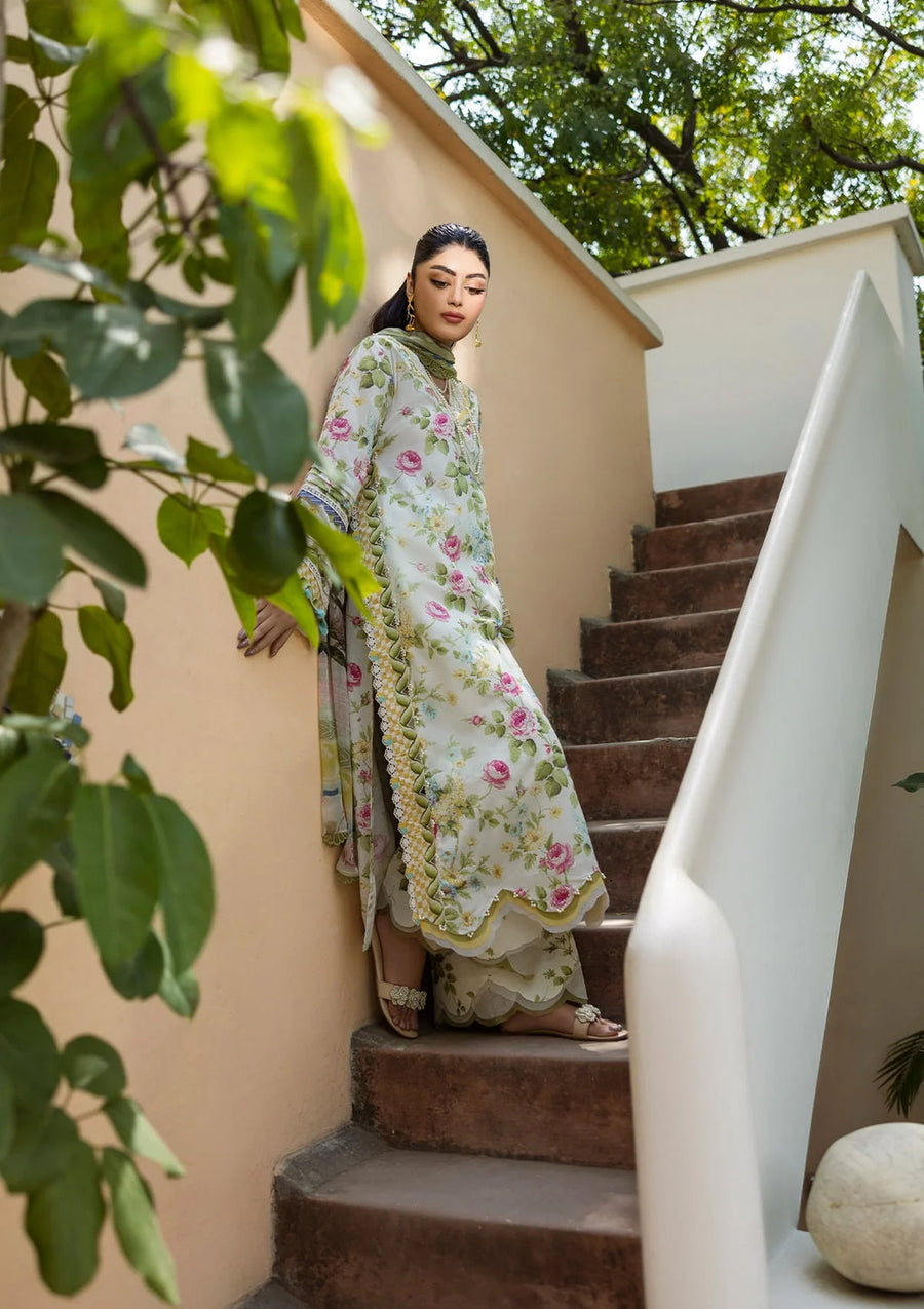 Elaf Prints Vol-03 Unstitched Printed Lawn 3Pc Suit ECD-5A GLADIOLUS GRACE
