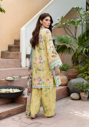 Elaf Prints Vol-03 Unstitched Printed Lawn 3Pc Suit ECD-5B SAFFROSE