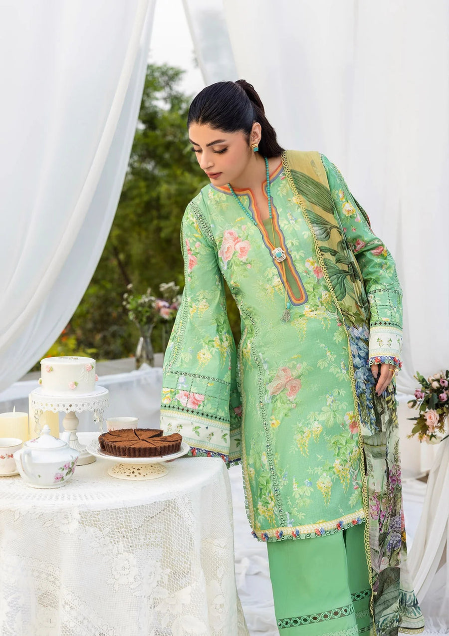 Elaf Prints Vol-03 Unstitched Printed Lawn 3Pc Suit ECD-6B PASTELLE
