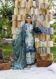 Elaf Prints Vol-03 Unstitched Printed Lawn 3Pc Suit ECD-7A FLOREYA