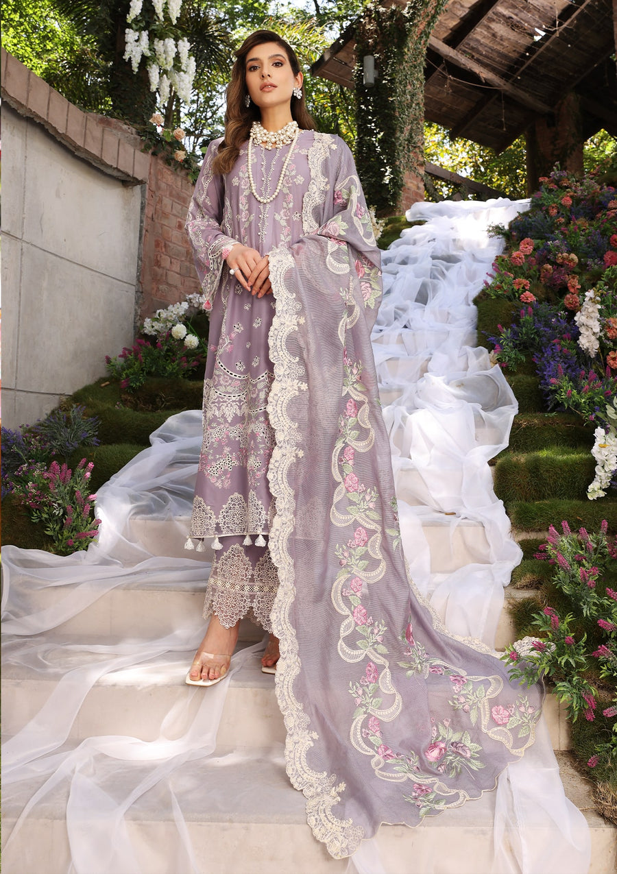 ELAF Premium Festive Chikankari Lawn Unstitched 3Pc Suit ECF-02 RAPUNZEL