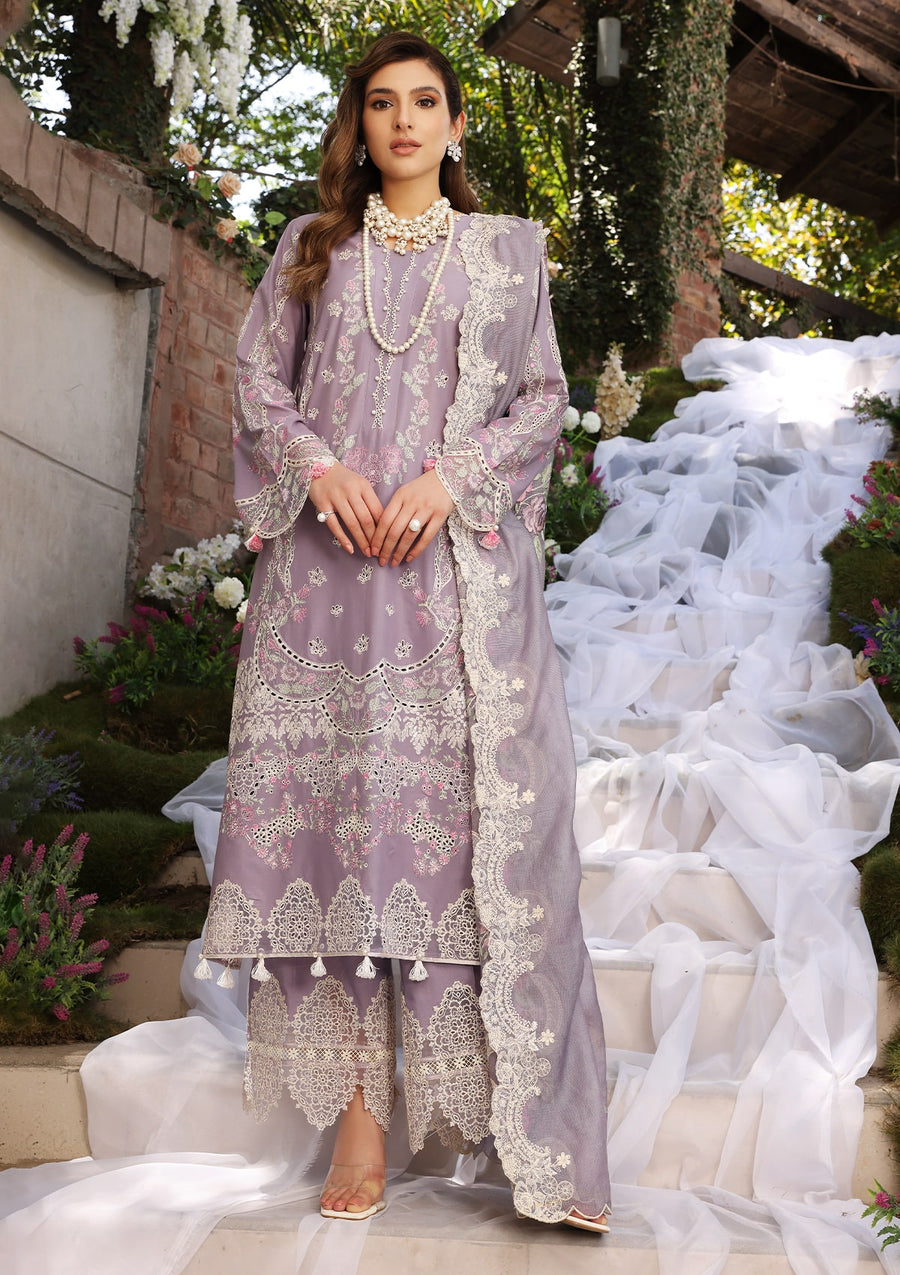 ELAF Premium Festive Chikankari Lawn Unstitched 3Pc Suit ECF-02 RAPUNZEL