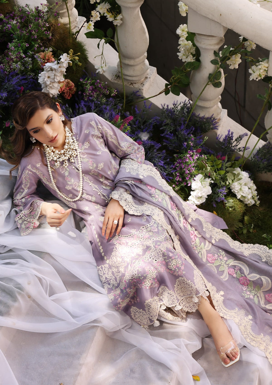 ELAF Premium Festive Chikankari Lawn Unstitched 3Pc Suit ECF-02 RAPUNZEL