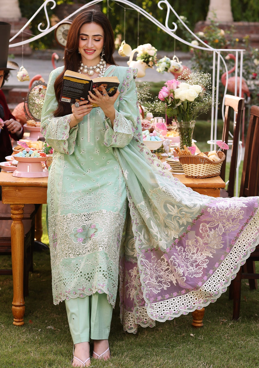 ELAF Premium Festive Chikankari Lawn Unstitched 3Pc Suit ECF-05 ALICE