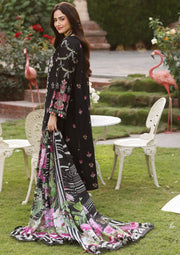 ELAF Premium Festive Chikankari Lawn Unstitched 3Pc Suit ECF-08 SHADOW