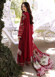 ELAF Premium Festive Chikankari Lawn Unstitched 3Pc Suit ECF-10 RED RIDING HOOD