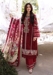 ELAF Premium Festive Chikankari Lawn Unstitched 3Pc Suit ECF-10 RED RIDING HOOD