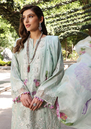 ELAF Premium Festive Chikankari Lawn Unstitched 3Pc Suit ECF-11A SERENITY