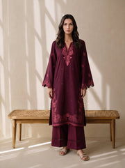 Viana by Sanam Saeed Embroidered Karandi Unstitched 3Pc Suit - ECHO