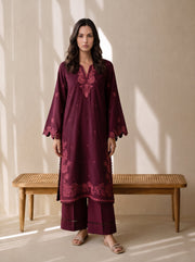 Viana by Sanam Saeed Embroidered Karandi Unstitched 3Pc Suit - ECHO