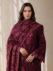 Viana by Sanam Saeed Embroidered Karandi Unstitched 3Pc Suit - ECHO