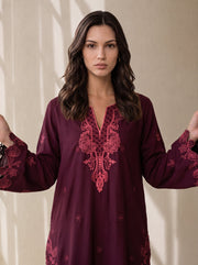 Viana by Sanam Saeed Embroidered Karandi Unstitched 3Pc Suit - ECHO