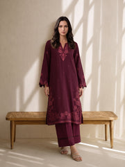 Viana by Sanam Saeed Embroidered Karandi Unstitched 3Pc Suit - ECHO