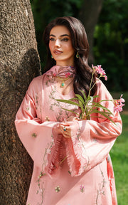 Asifa & Nabeel Eden Cambric Unstitched 3Pc Suit ECU25-01 Serene Blush