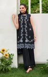 Asifa & Nabeel Eden Cambric Unstitched 3Pc Suit ECU25-02 Ink Blossom