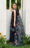 Asifa & Nabeel Eden Cambric Unstitched 3Pc Suit ECU25-02 Ink Blossom