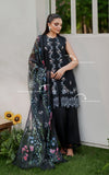 Asifa & Nabeel Eden Cambric Unstitched 3Pc Suit ECU25-02 Ink Blossom