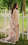 Asifa & Nabeel Eden Cambric Unstitched 3Pc Suit ECU25-03 Ivory Haze