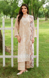 Asifa & Nabeel Eden Cambric Unstitched 3Pc Suit ECU25-03 Ivory Haze