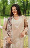 Asifa & Nabeel Eden Cambric Unstitched 3Pc Suit ECU25-03 Ivory Haze