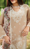 Asifa & Nabeel Eden Cambric Unstitched 3Pc Suit ECU25-03 Ivory Haze