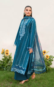 Asifa & Nabeel Eden Cambric Unstitched 3Pc Suit ECU25-05 Iris Cloud