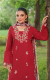 Asifa & Nabeel Eden Cambric Unstitched 3Pc Suit ECU25-07 Rosé Whisper