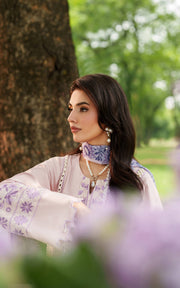 Asifa & Nabeel Eden Cambric Unstitched 3Pc Suit ECU25-08 Elysian Petals
