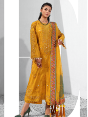 Charizma Signature Festive Embroidered Lawn Unstitched 3Pc Suit ED4-03