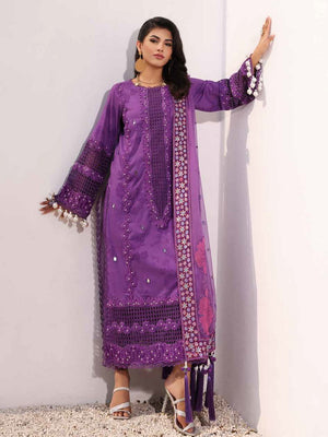 Charizma Signature Festive Embroidered Lawn Unstitched 3Pc Suit ED4-04