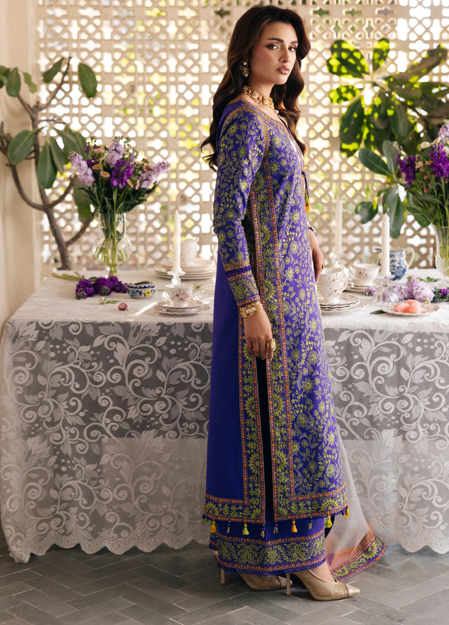 Charizma Festive Eid Embroidered Lawn Unstitched 3Pc Suit ED6-04