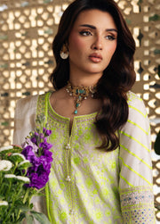 Charizma Festive Eid Embroidered Lawn Unstitched 3Pc Suit ED6-05