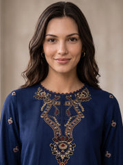 Viana by Sanam Saeed Embroidered Karandi Unstitched 3Pc Suit - EDEN