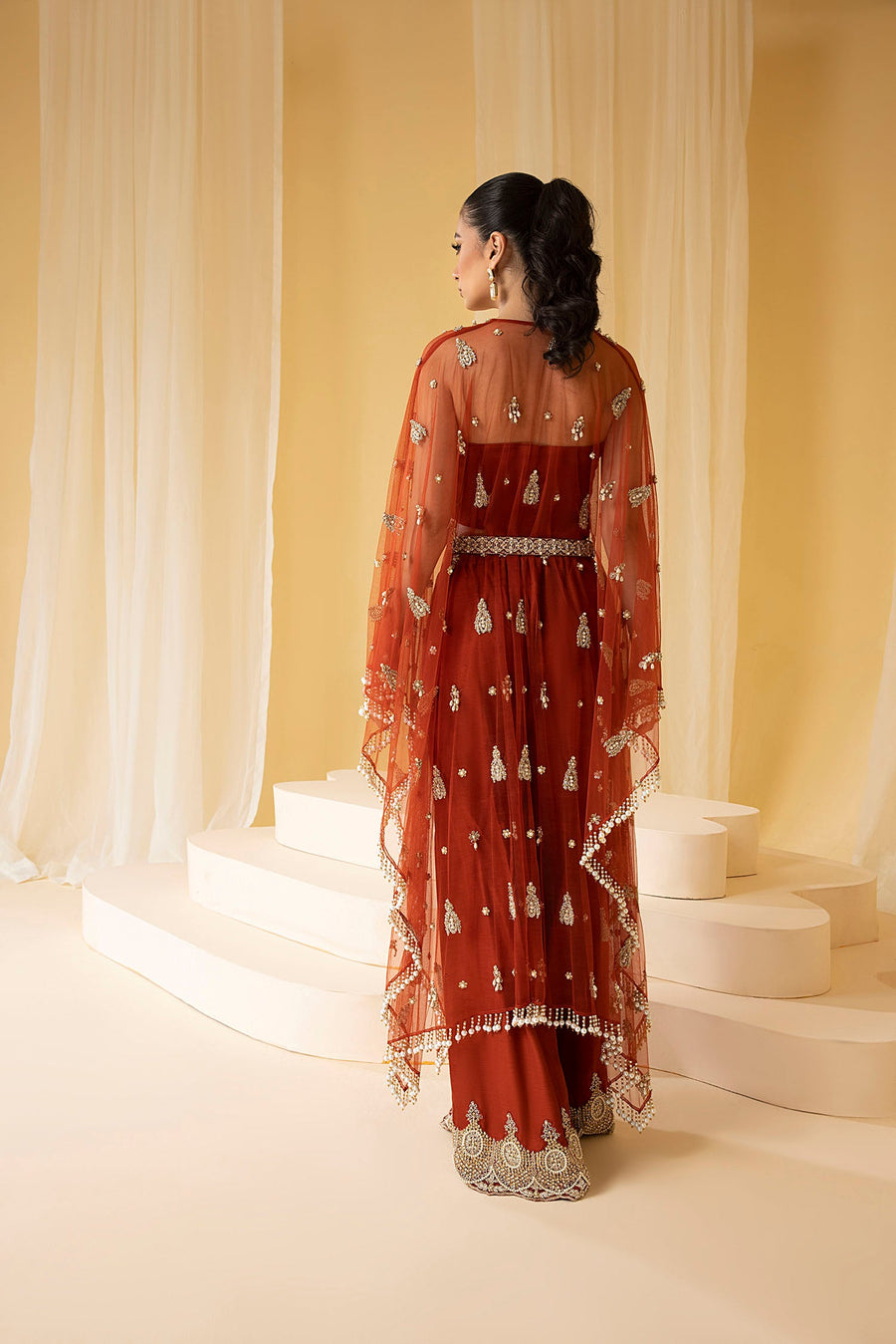 Nuriyaa Mystic Luxury Formal Unstitched 3 Piece Kaaftan - EDEN