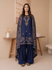 Viana by Sanam Saeed Embroidered Karandi Unstitched 3Pc Suit - EDEN