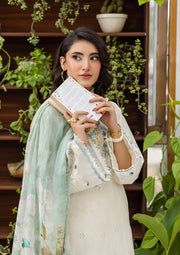 Elaf Premium E.Craft Chikankari Lawn Unstitched 3Pc Suit EEC-1B PEARLISTA