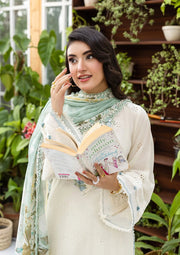 Elaf Premium E.Craft Chikankari Lawn Unstitched 3Pc Suit EEC-1B PEARLISTA