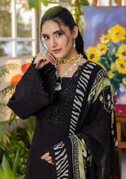 Elaf Premium E.Craft Chikankari Lawn Unstitched 3Pc Suit EEC-2A QUEEN OF DUSK