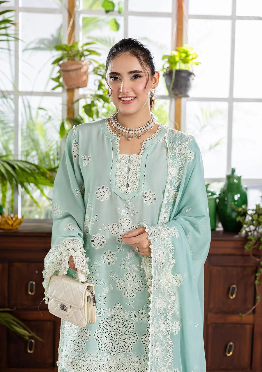 Elaf Premium E.Craft Chikankari Lawn Unstitched 3Pc Suit EEC-3A PARISIAN