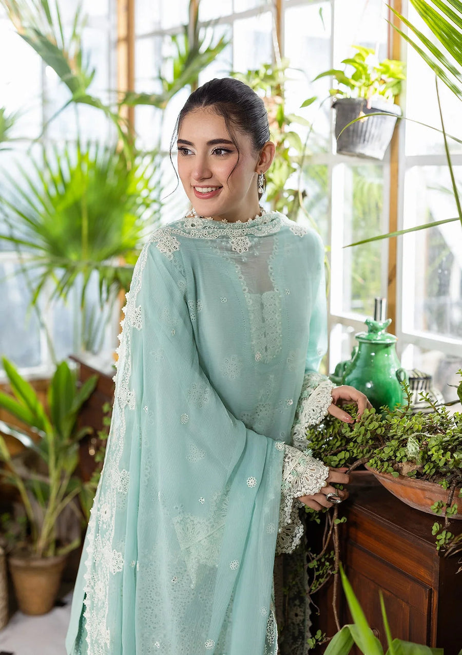 Elaf Premium E.Craft Chikankari Lawn Unstitched 3Pc Suit EEC-3A PARISIAN