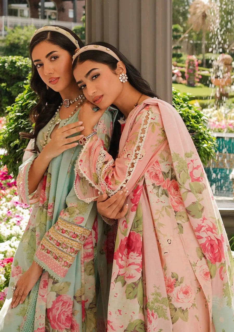 Elaf Premium Printed Lawn Unstitched 3Pc Suit EEP-01A - Frostie